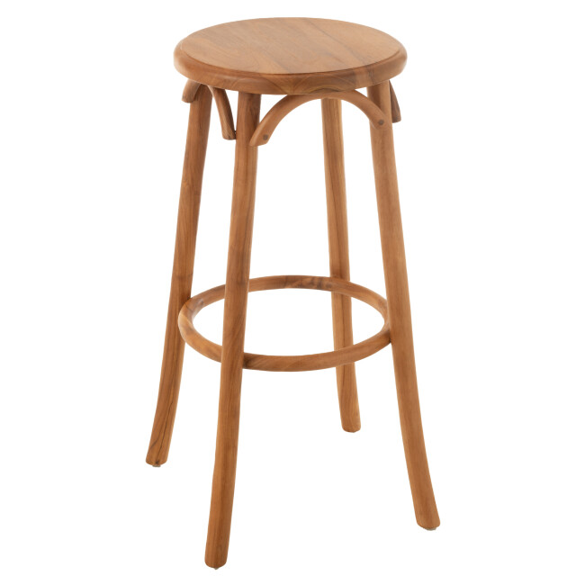 J-Line Bar stool ali teak wood natural 47271 large