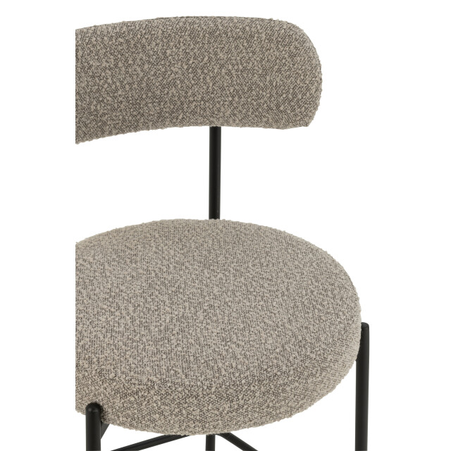 J-Line Bar chair boucle plywood/polyester grey/black 50857 large