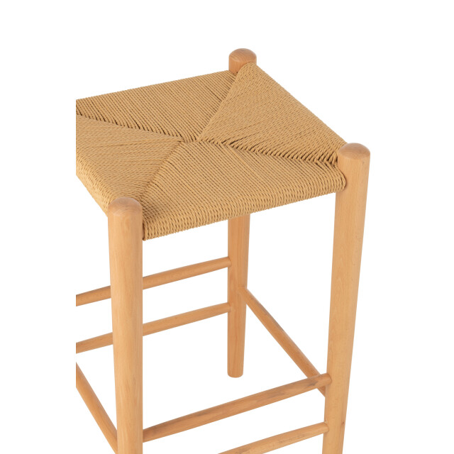 J-Line Bar chair orient beech wood/rope natural 46022 large