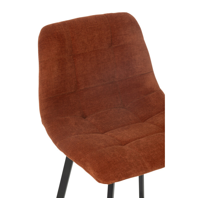 J-Line Bar chair kent metal/polyester rust 46344 large