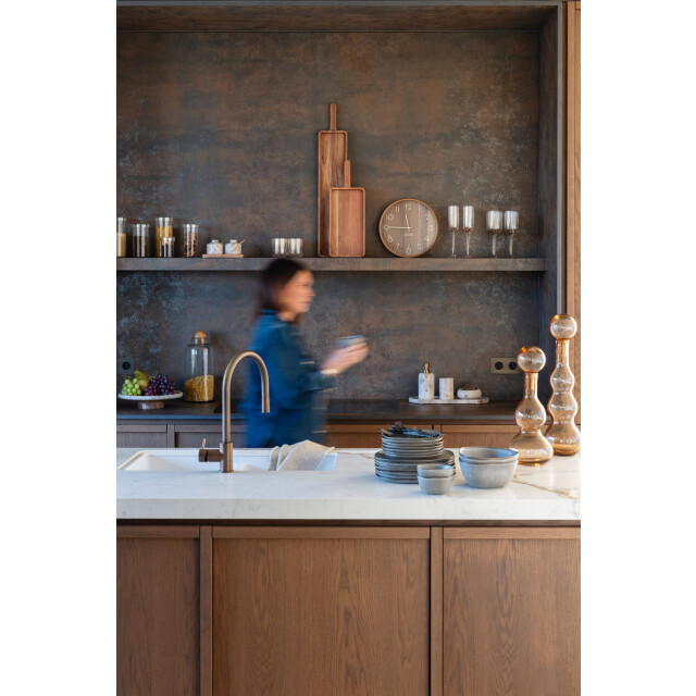 J-Line Bottle + stop carol glass caramel small 58058 large