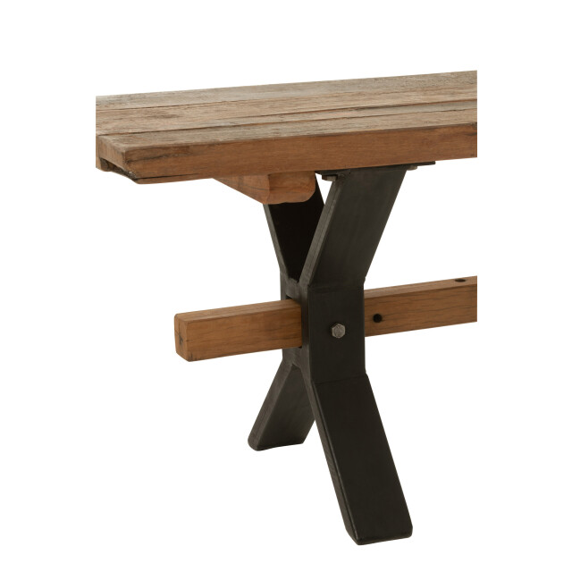 J-Line Bench vintage wood brown 30912 large