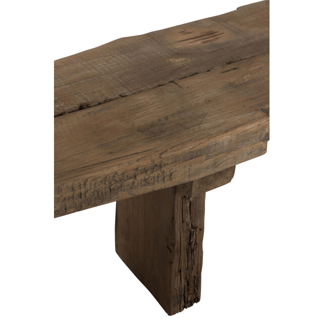J-Line Bench rough recycled wood brown 88997 large