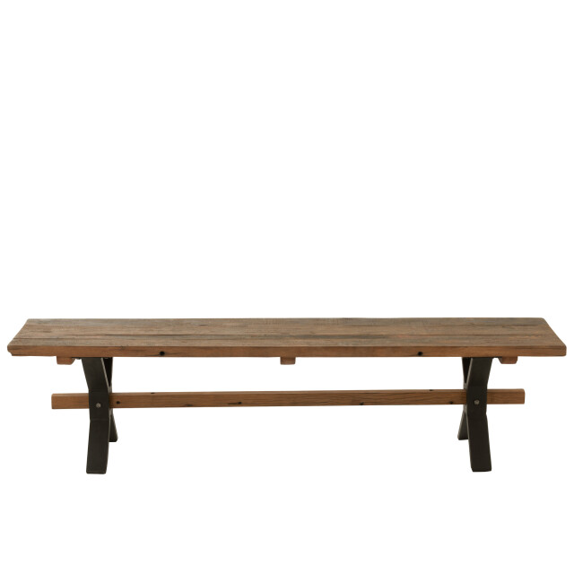 J-Line Bench vintage wood brown 30912 large