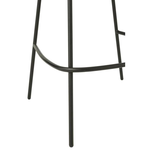 J-Line Bar stool bar stool with iron legs iron light pink/black 55777 large