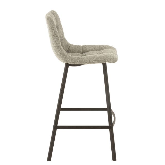 J-Line Barstool stephane textile/metal grey 15474 large