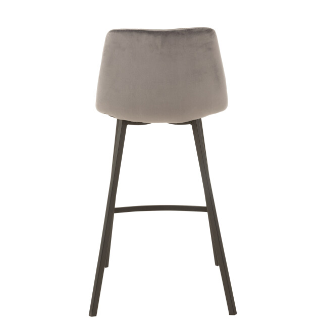 J-Line Barstool olivier textile/metal grey 15486 large