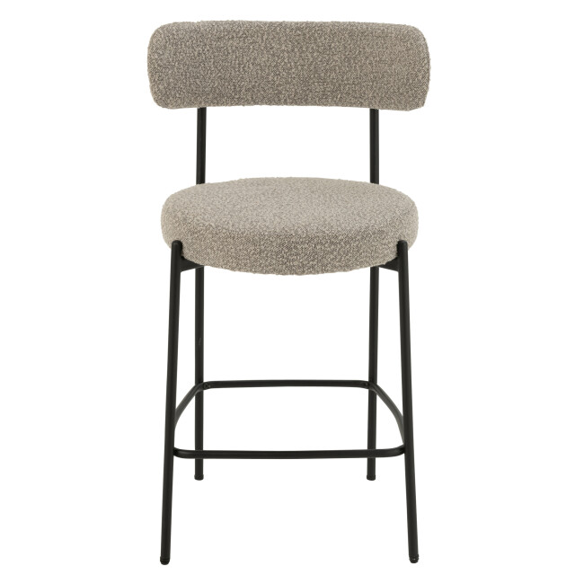 J-Line Bar chair boucle plywood/polyester grey/black 50857 large