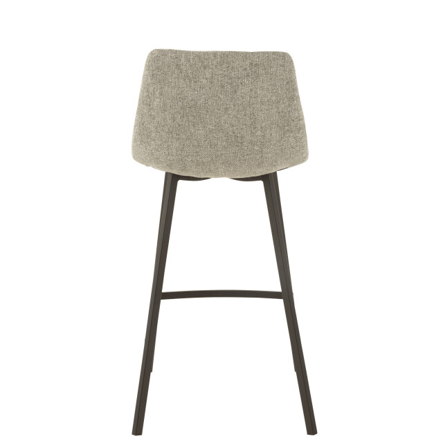 J-Line Barstool stephane textile/metal grey 15474 large