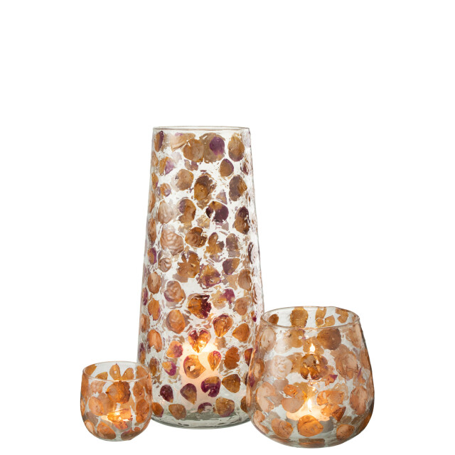 J-Line Vase gerard glass amber 21401 large