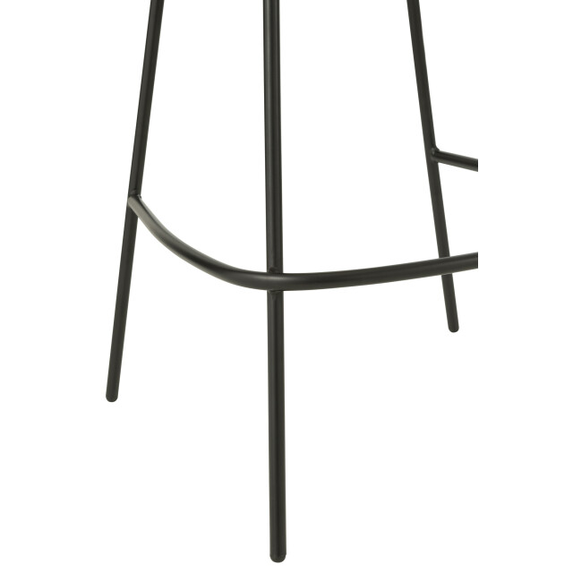 J-Line Bar stool bar stool with iron legs iron beige/black 55771 large