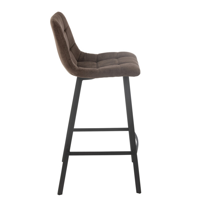 J-Line Bar chair kent metal/polyester brown 46340 large