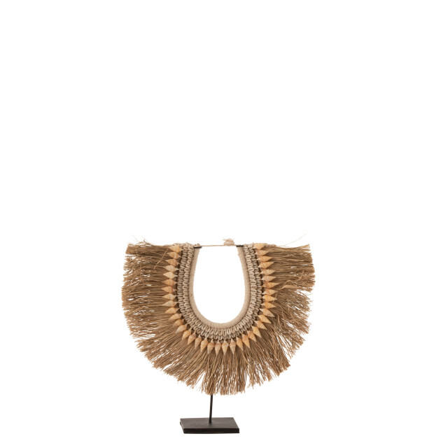 J-Line Necklace+stand dora shells/seagrass beige small 11339 large