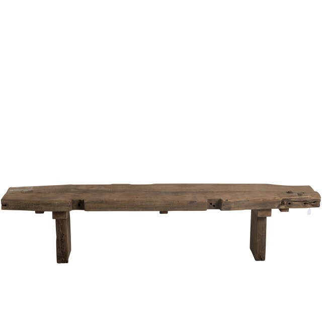 J-Line Bench rough recycled wood brown 88997 large