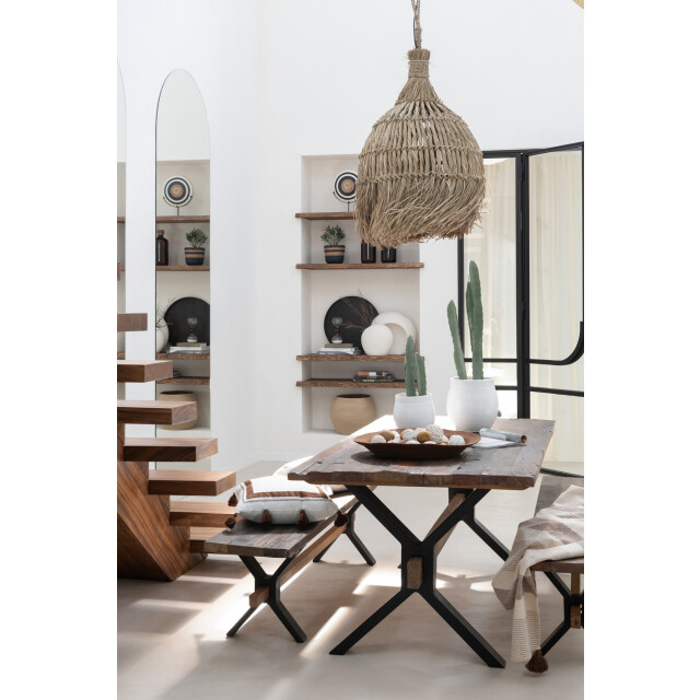 J-Line Bench vintage wood brown 30912 large