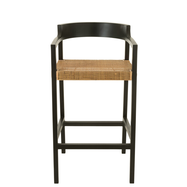 J-Line Barstool emma teak black/brown 43760 large
