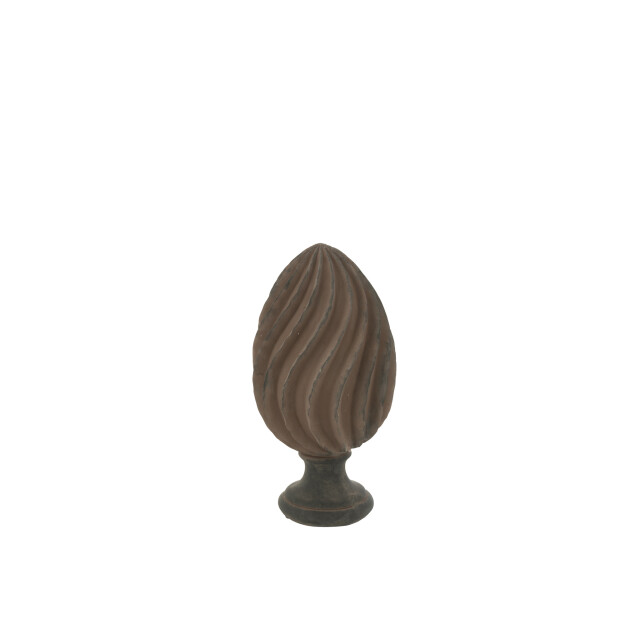 J-Line Decorative abstract pineapple polyresin brown/black 53351 large