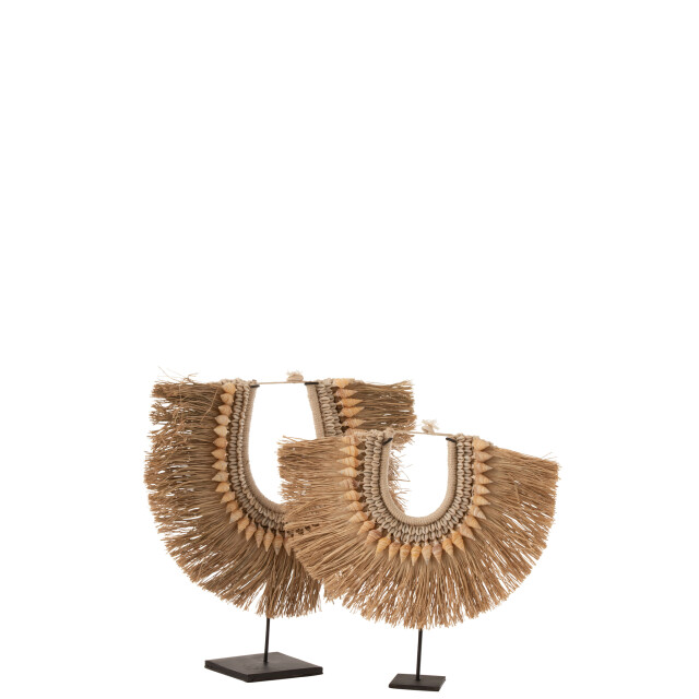 J-Line Necklace+stand dora shells/seagrass beige small 11339 large