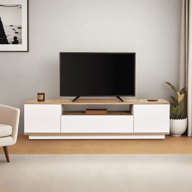 CaliCosy Tv-meubel met 3 opklapbare deuren en 1 niche l180 cm veramont 3262910 large
