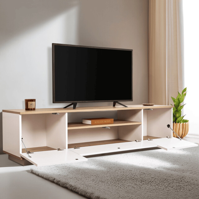 CaliCosy Tv-meubel met 3 opklapbare deuren en 1 niche l180 cm veramont 3262910 large