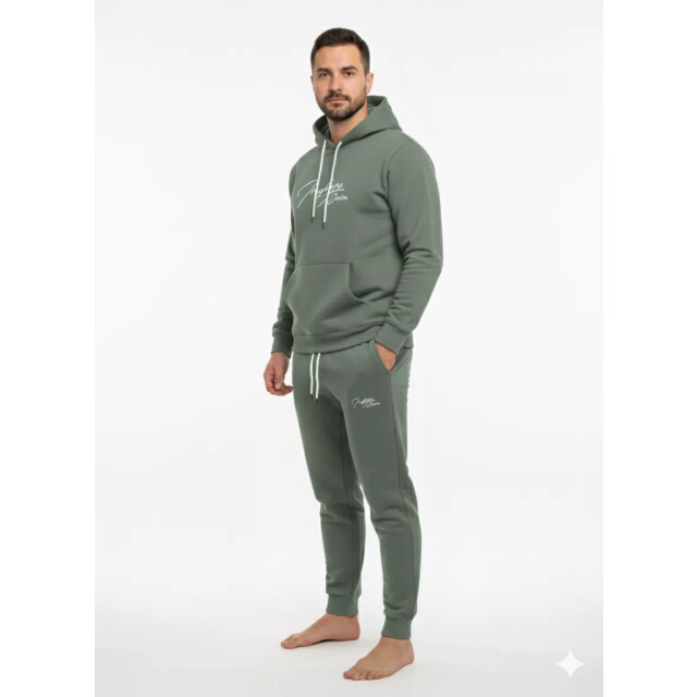 Indigo Denim Denim joggingpak heren donker ID054 large