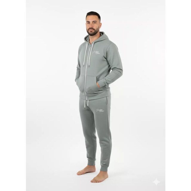 Indigo Denim Denim joggingpak heren licht rits ID057-1 large