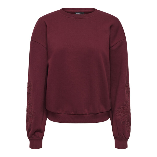 Only Onlbrooklyn ls embroidery box swt wijn 4209.43.0015 large