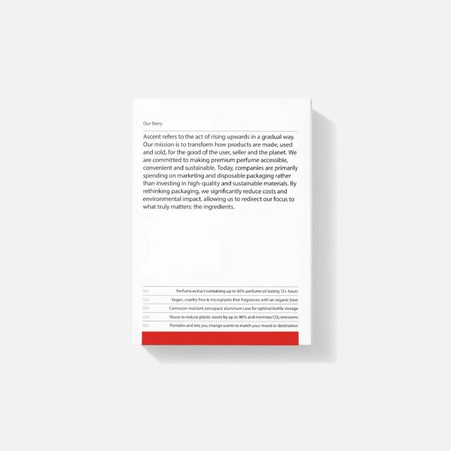 Ascent 20ml case + parfum refill red 06871.101.0159 large