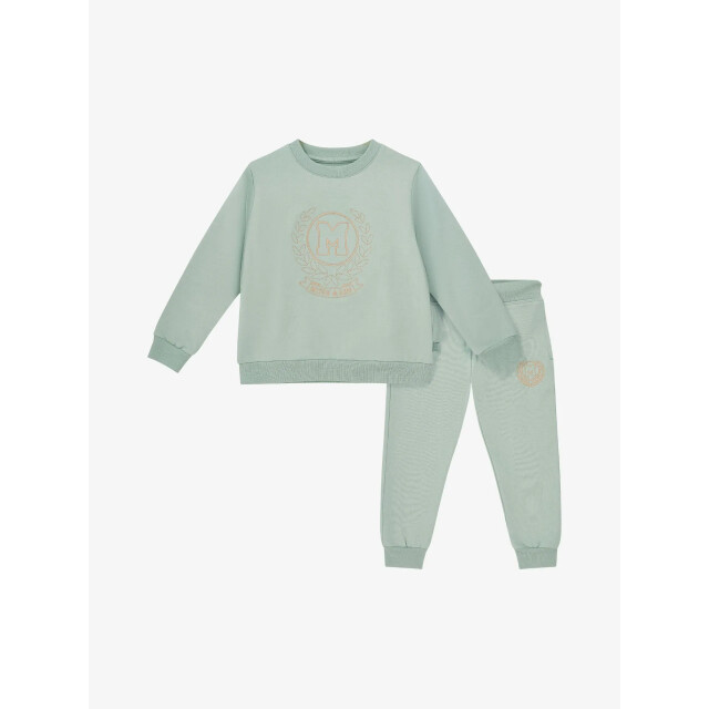 Mitch & Son Jongens joggingpak jaxon crest embroidery icey jade MS25406-5402-ICEY-JADE large