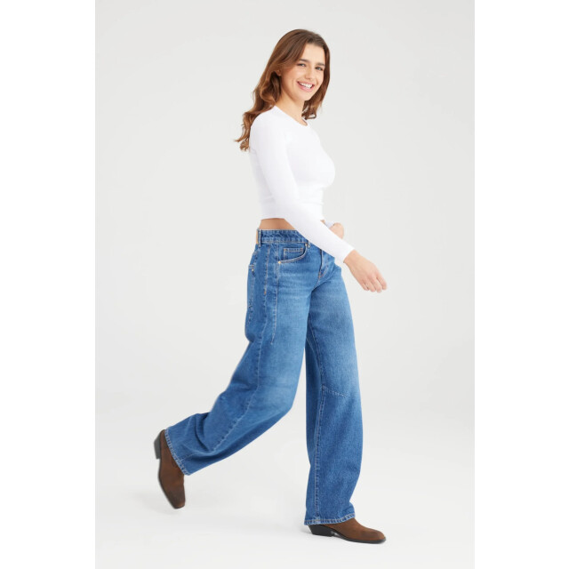 Cup of Joe Clara balloon fit jeans medium blue COJ Clara MediumBlue large
