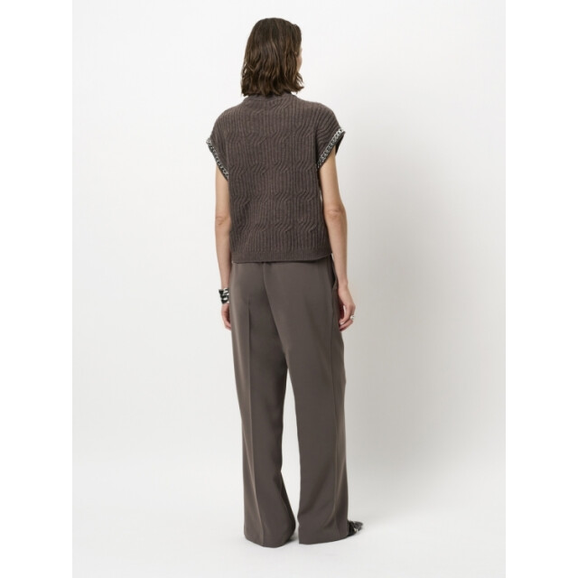 Dante 6 D6 meloe sleeveless chain sweater D6 Meloe Sleeveless Chain Sweater/9520 Antique grey large