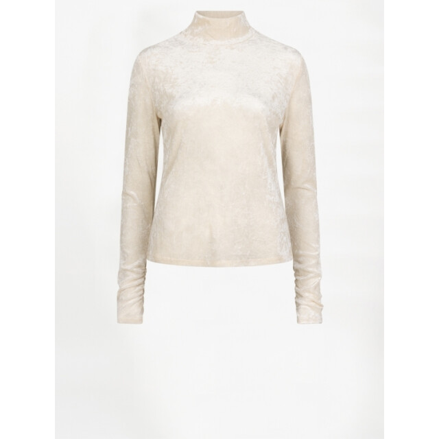 Dante 6 D6 olya velvet layering mesh top D6 Olya Velvet Layering Mesh Top/1374 Oatmeal Cream large