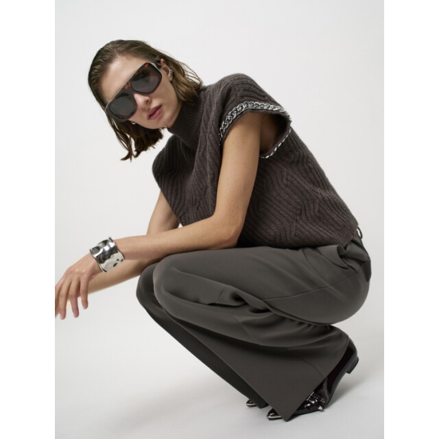 Dante 6 D6 meloe sleeveless chain sweater D6 Meloe Sleeveless Chain Sweater/9520 Antique grey large