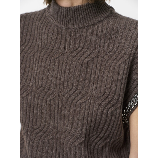 Dante 6 D6 meloe sleeveless chain sweater D6 Meloe Sleeveless Chain Sweater/9520 Antique grey large