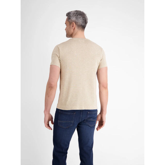Lerros Heren t-shirt- 2575914 125 tender Lerros shirt 2575914 125TenderBeige large