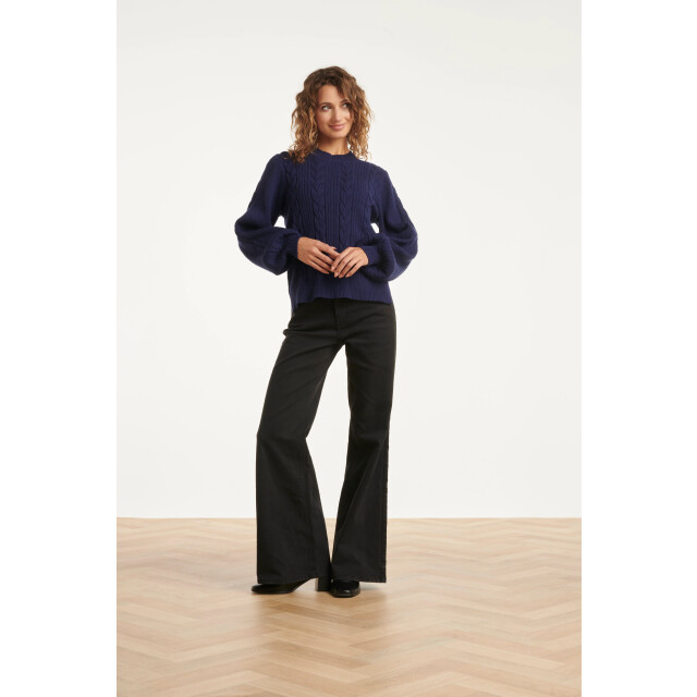 Smashed Lemon Mediumblauwe flared jeans | 25629-999-4XL large