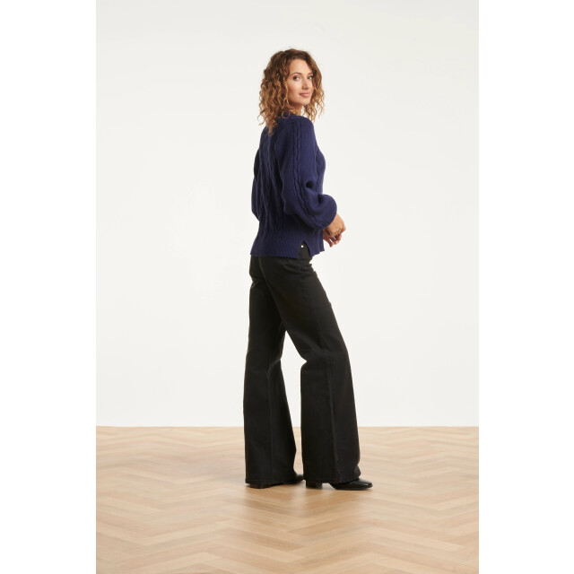 Smashed Lemon Mediumblauwe flared jeans | 25629-999-4XL large