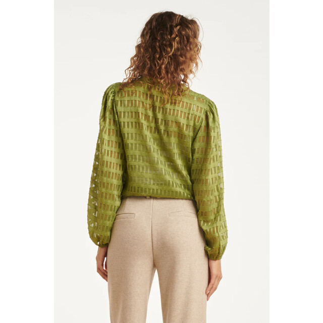 Smashed Lemon Damesblouse met structuur | 25697-550-S large
