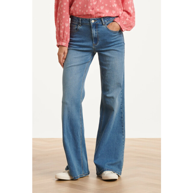 Smashed Lemon Mediumblauwe flared jeans | 25629-825-4XL large
