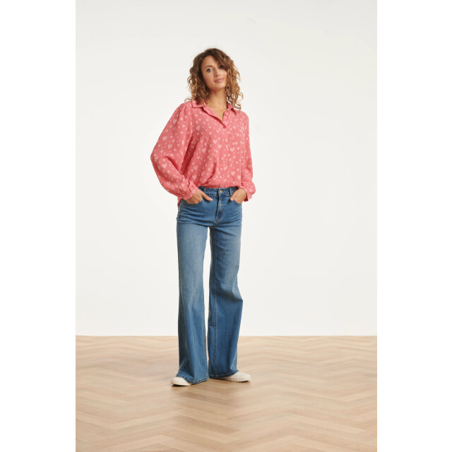 Smashed Lemon Mediumblauwe flared jeans | 25629-825-4XL large