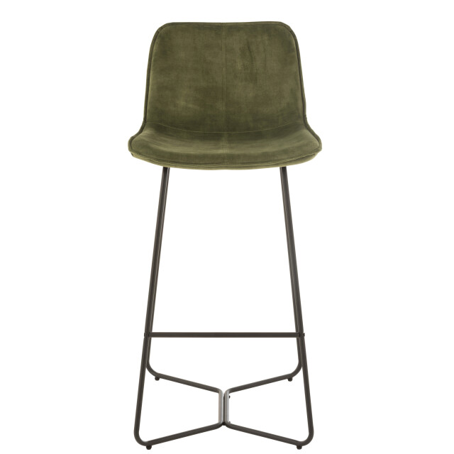 J-Line Barchair laurent metal/textile green 19518 large