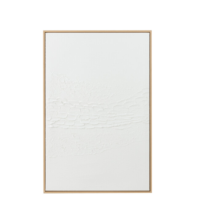 J-Line Painting lauwra canvas white 42720 large