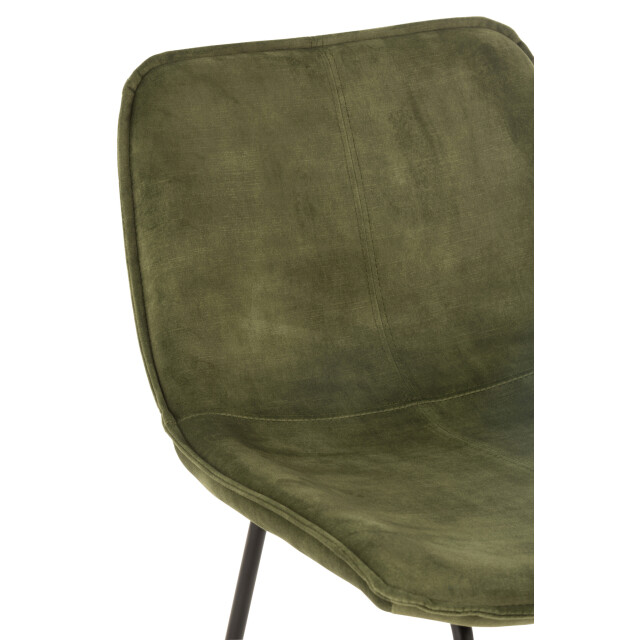 J-Line Barchair laurent metal/textile green 19518 large