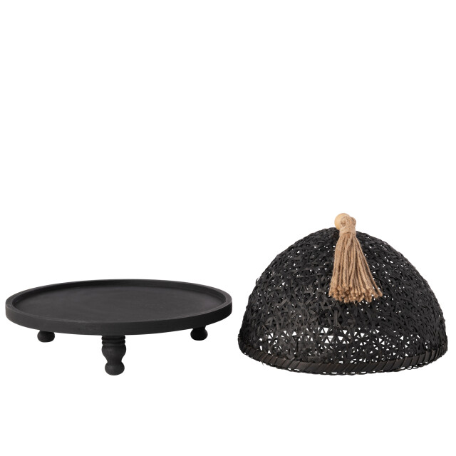 J-Line Fly hood food fir wood black 52465 large