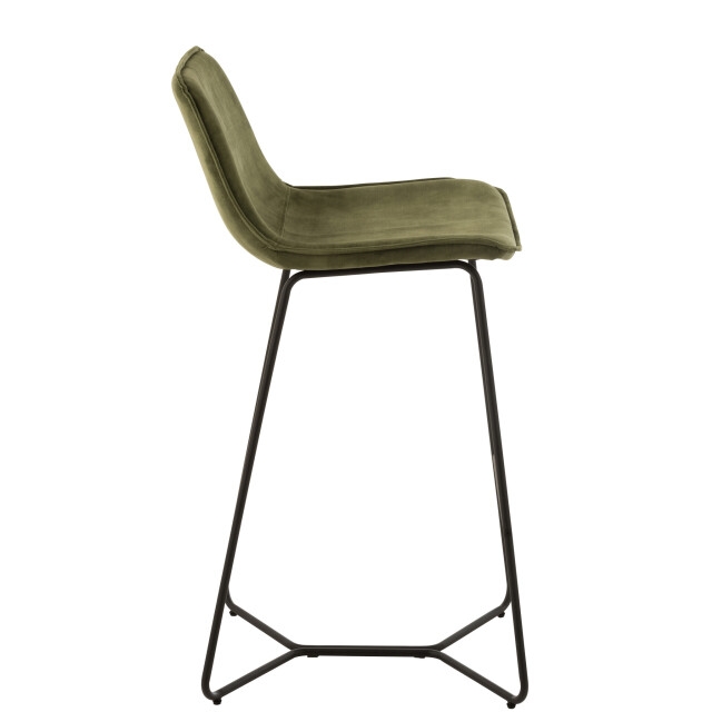 J-Line Barchair laurent metal/textile green 19518 large