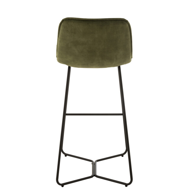J-Line Barchair laurent metal/textile green 19518 large