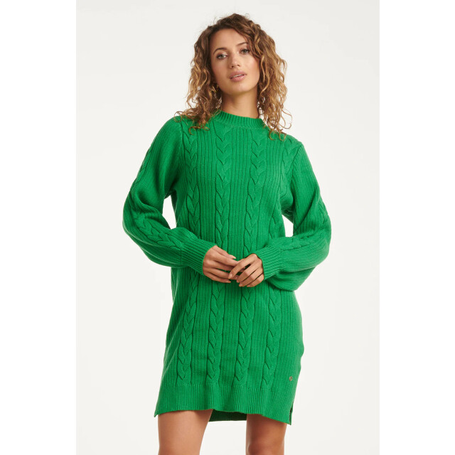 Smashed Lemon Damesgestructureerd gebreide jurk | 25507-530-3XL large