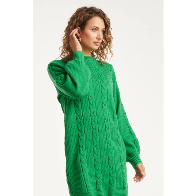 Smashed Lemon Damesgestructureerd gebreide jurk | 25507-530-3XL large