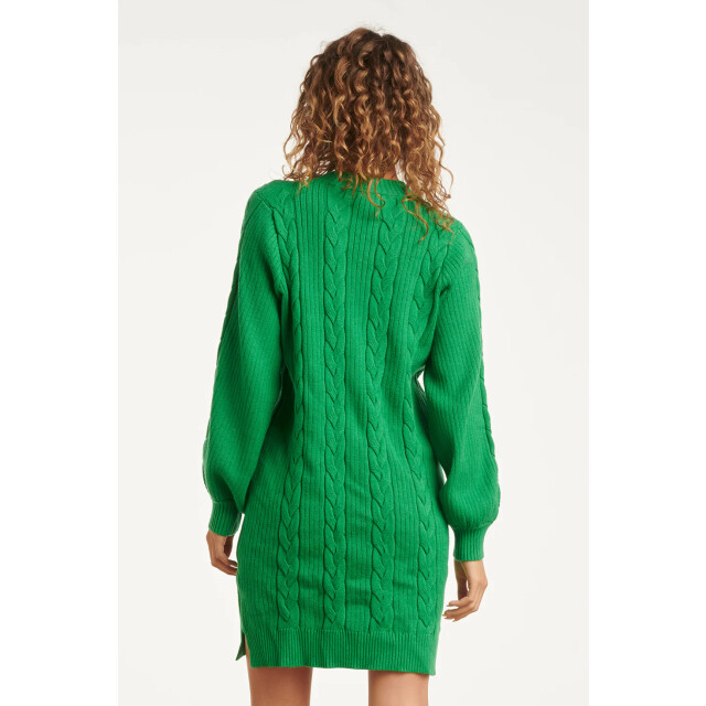 Smashed Lemon Damesgestructureerd gebreide jurk | 25507-530-3XL large