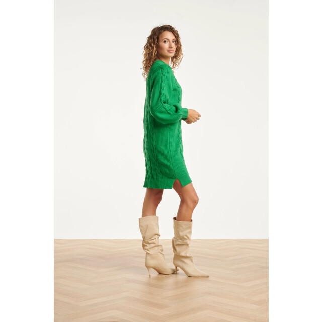 Smashed Lemon Damesgestructureerd gebreide jurk | 25507-530-3XL large